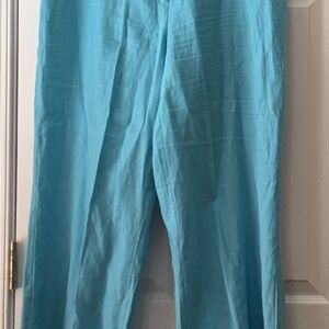 Willi Smith Aqua Wide Leg Pants